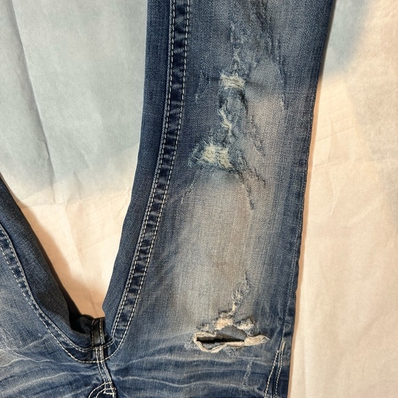 Grace Blue Flare Wide Leg Jeans - Picture 11 of 12